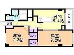 間取図画像 2LDK