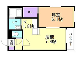 間取図画像 1LDK