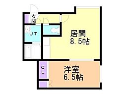 間取図画像 1LDK