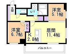 レジディア円山北五条 4階/404