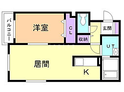 ラパーチェ山鼻 1階/101