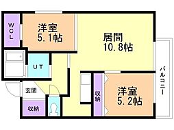 アジュールコートＳ8 3階