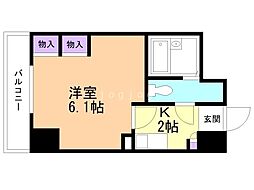 アルファスクエア大通（旧Flat大通公園南） 5階1Kの間取り