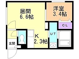 間取図画像 1LDK