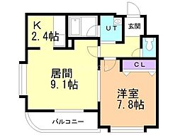 間取図画像 1LDK