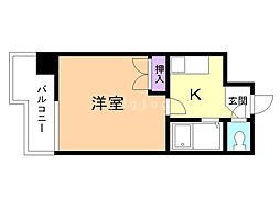 LC-1 1Kの間取図画像