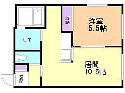 ラ・フォルテS13 1LDKの間取図画像