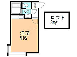 フラットA.AP ワンルームの間取図画像