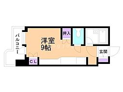 サンシャイン・シティー21 ワンルームの間取図画像