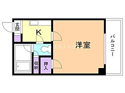 ハートランド12 1Kの間取図画像