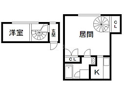site01宮ケ丘 1LDKの間取図画像
