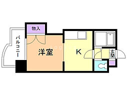 エクセル2 1DKの間取図画像