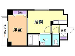 フロントコート大通公園 1LDKの間取図画像