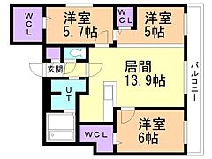 物件の間取り