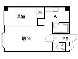 INOVE札幌南4条 1LDKの間取図画像