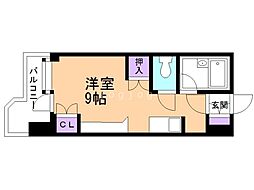 サンシャイン・シティー21 ワンルームの間取図画像