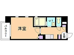 PRIMECHIJIKOUKAN 1Kの間取図画像