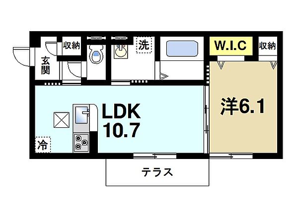 奈良県奈良市大安寺7丁目(賃貸アパート1LDK・1階・41.95㎡)の写真 その2