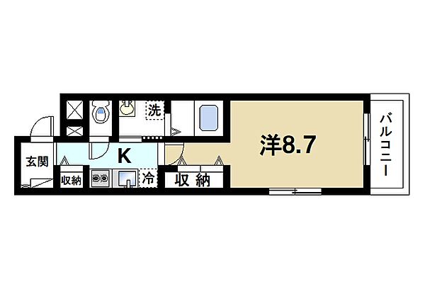ＲＥＬＡ　ＦＯＲＴ ｜奈良県桜井市大字戒重(賃貸アパート1K・2階・31.21㎡)の写真 その2