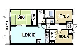 奈良県生駒市山崎町（賃貸マンション3LDK・2階・61.60㎡） その2