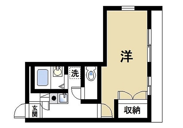 奈良県大和郡山市小泉町東2丁目(賃貸マンション1K・2階・24.84㎡)の写真 その2