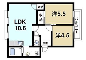 奈良県奈良市宝来4丁目（賃貸アパート2LDK・1階・47.00㎡） その2