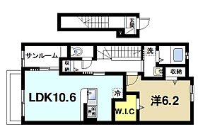 ベルソレイユII  ｜ 奈良県桜井市大字上之庄（賃貸アパート1LDK・2階・51.64㎡） その1