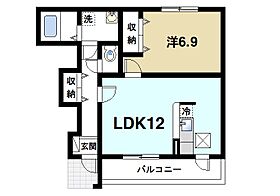 奈良県奈良市中町（賃貸アパート1LDK・1階・45.12㎡） その2