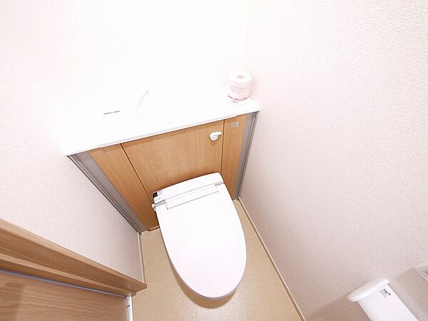 画像9:清潔感のあるウォシュレットタイプのトイレです