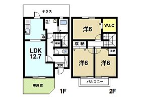 奈良県奈良市神功5丁目（賃貸テラスハウス3LDK・1階・75.56㎡） その2