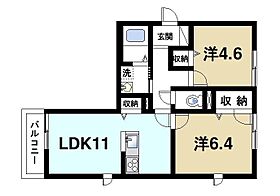 奈良県奈良市中山町（賃貸アパート2LDK・1階・53.10㎡） その2