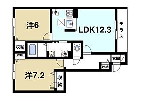 奈良県奈良市六条2丁目（賃貸アパート2LDK・1階・59.98㎡） その2