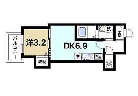 奈良県奈良市西大寺赤田町1丁目（賃貸アパート1DK・1階・26.43㎡） その2