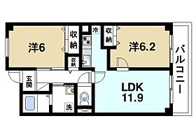 ピュア　パレスＡ  ｜ 京都府木津川市加茂町駅東2丁目（賃貸マンション2LDK・2階・55.08㎡） その2