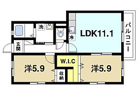 セピアコート平城山  ｜ 奈良県奈良市佐保台西町（賃貸マンション2LDK・1階・55.20㎡） その2