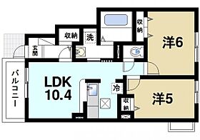 奈良県生駒市東山町（賃貸アパート2LDK・1階・49.60㎡） その2