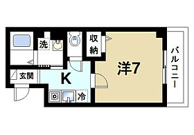 メゾン・ド・佐保  ｜ 奈良県奈良市法蓮町（賃貸アパート1K・2階・22.08㎡） その2