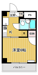 タイセイ・コーポラス 1Kの間取図画像