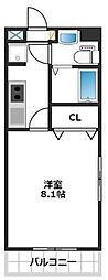 コンドミニアム薬院駅 1Kの間取図画像