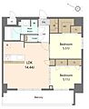 S-RESIDENCE薬院aureate2階22.9万円
