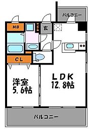 サヴォイグランデス 1LDKの間取図画像