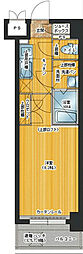 アクタス桜坂レノア 1Kの間取図画像