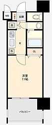 サヴォイコートオブアームズ 1Kの間取図画像