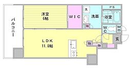 OnePaseo 1LDKの間取図画像
