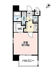 サヴォイコートオブアームズ 1Kの間取図画像