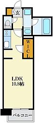 RJRプレシア百年橋 ワンルームの間取図画像