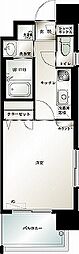 エンクレスト薬院 1Kの間取図画像