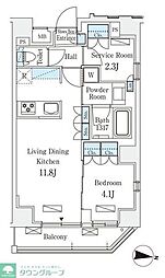 ラティエラ中野新井 1階1SLDKの間取り