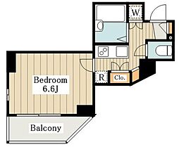 パレホームズ芦花公園 4階1Kの間取り