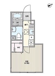 ミハス調布菊野台 1階1Kの間取り